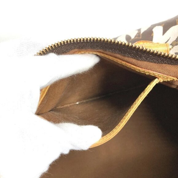LOUIS VUITTON M92195 MonogramGraffiti Speedy30 Hand Bag Brown/White - Picture 13 of 16